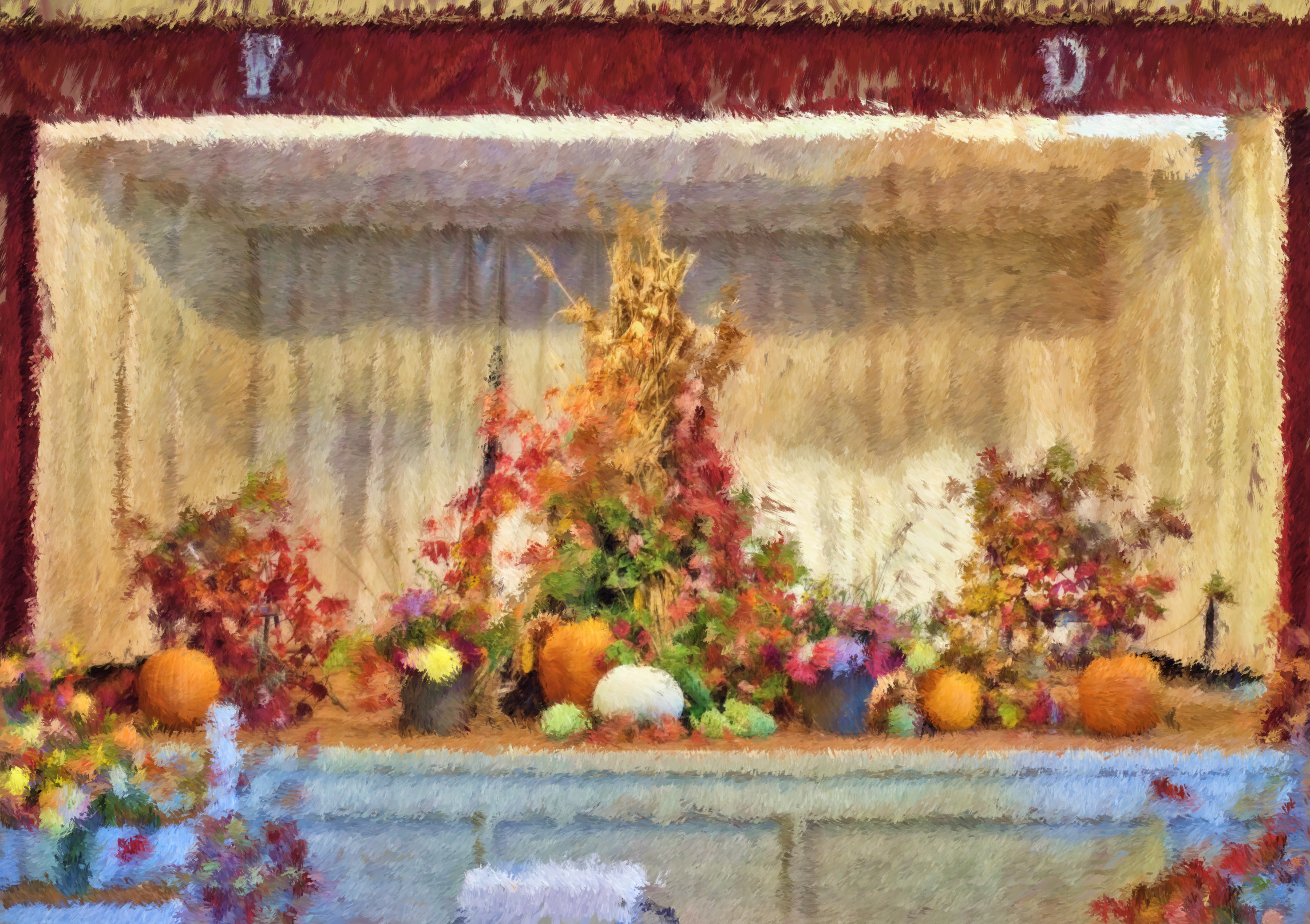 Harvest Festival display painting